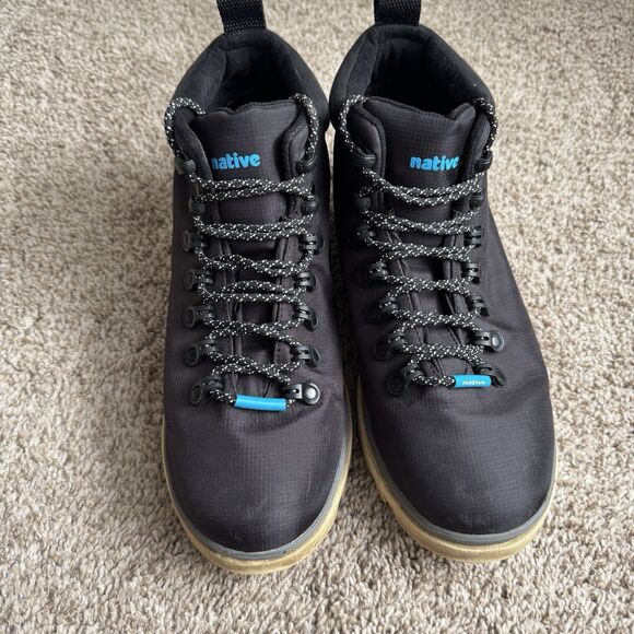 Native Men\'s Fitzsimmons Treklite Waterproof Lightweight Black Hiking Boot Sz 12